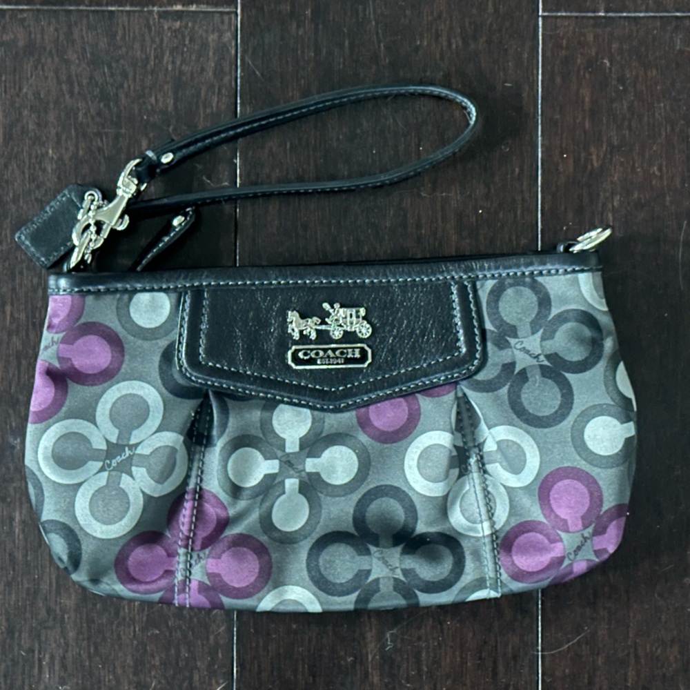 Coach Multicolor Patterned Wristlet